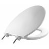 Bemis Toilet Seat, With Cover, Plastic, Elongated, White 7600T 000