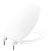 Bemis Toilet Seat, With Cover, Plastic, Elongated, White 7600T 000