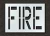 Rae Pavement Stencil, Fire, 24 in STL-116-72401