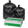 Tough Guy 42 Gal Recycled Material Trash Bags, 37 in x 44 in, Super Heavy-Duty, 2.7 mil, Black, 100 Pack 29WK93