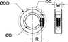 Ruland Shaft Collar, Clamp, 1Pc, 15mm, Alum MCL-15-A