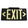 Zoro Select Exit Sign, 8 5/8 in x 15 7/8 in, Plastic GRAN1387