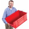 Akro-Mils 150 lb Storage Bin, Plastic, 11 in W, 10 in H, 29 7/8 in L, Red 30292RED