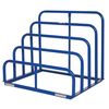 Zoro Select Starter Vertical Sheet Storage Rack, 36 in D, 48 in W, 4 Shelves, Blue VHSR-4