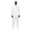 Bodyfilter 95+ Hooded Disposable Coveralls, 25 PK, White, Laminated Nonwoven, Zipper 4014-4XL