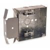Raco Electrical Box, 21 cu in, Plenum Box, 2 Gang, Steel, Square 229