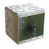 Raco Electrical Box, 45 cu in, Masonry Box, 2 Gangs, Galvanized Zinc 696