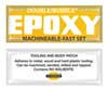 Hardman Epoxy Adhesive, Double/Bubble Machineable-Fast Set Series, Black, Packet, 10 PK, 1:01 Mix Ratio 4002-BG10