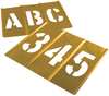 C.H. Hanson Stencil Set, Letters & Numbers, Brass, 10149 10149