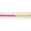 Zoro Select 2" (#8, 51 mm.) x 100 ft. Magenta/Yellow Plastic Chain 50030-100