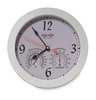 Zoro Select 9-3/4" Analog Thermohygrometer Wall Clock, White B61700-0600
