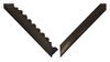 Notrax Ramp Edge, Nitrile Rubber, 3 ft Long x 2 in Wide, 3/4 in Thick 551F0003BL