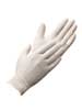 Showa W1005, Disposable Gloves, 5.00 mil Palm, Latex, Powdered, L, 100 PK, White W1005L