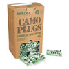 Moldex Camo Plugs(R) Disposable Soft Foam Ear Plugs, Bullet Shape, 33 dB, Camouflage, 100 PK 6609
