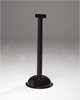 Zoro Select Sign Post, 16 In. W, Plastic, Black 92116