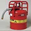 Justrite 5 gal Red Steel Type II Safety Can Flammables 7350130