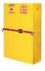 Justrite Flammable Safety Cabinet, 45 gal., Yellow SC29884Y