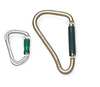 Honeywell Miller Carabiner, Twist-Lock, 8 5/8 in Length, Zinc-Plated Alloy Steel, Gold 18D-1/