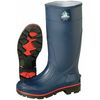 Honeywell Servus MAX Plain-Toe Women's Work Boots, PVC, Chemical-Resistant, 15 in H, Navy/Red/Black, Size 6, 1 Pair 75126/6
