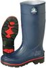 Honeywell Servus MAX Plain-Toe Women's Work Boots, PVC, Chemical-Resistant, 15 in H, Navy/Red/Black, Size 9, 1 Pair 75126/9