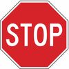 Lyle Stop Sign, 30" W, 30" H, English, Aluminum, Red R1-1-30HA