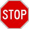 Lyle Stop Sign, 36" W, 36" H, English, Aluminum, Red R1-1-36HA