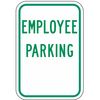 Lyle Employee Parking Sign, 12" W, 18" H, English, Aluminum, White RP-021-12HA