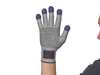 Kleenguard G60 Purple Nitrile Cut Resistant Gloves, Grey/Black, Purple Fingertips, Ambidextrous, LG, 1 Pair 97432