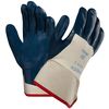 Ansell Nitrile Coated Gloves, 3/4 Dip Coverage, Blue, XL, PR 27-607