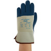 Ansell Nitrile Coated Gloves, 3/4 Dip Coverage, Blue, M, PR 27-607