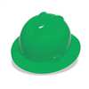 Msa Safety Full Brim Hard Hat, Type 1, Class E, Pinlock (4-Point), Green 454735