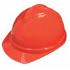 Msa Safety Front Brim Hard Hat, Type 1, Class C, Ratchet (6-Point), Red 10034031