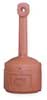 Justrite Smokers Cease-Fire Cigarette Receptacle, 4 gal., Terra Cotta 26800T