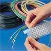 Brady Wire Marker, Printd, Repos Self-Adhes, PK25, WM-100-124-PK WM-100-124-PK