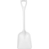 Remco Hygienic Square Point Shovel, Polypropylene Blade, 23 1/2 in L White Polypropylene Handle 69815