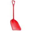 Remco Not Applicable Hygienic Square Point Shovel, Polypropylene Blade, 28 in L Red Polypropylene Handle 69824