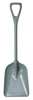 Remco #3 Industrial Square Point Shovel, Plastic Blade, 23-1/2 in L Gray Polypropylene Handle 6981RG