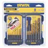 Irwin 15-pc. Black/Gold Jobber Length Drill Set, Titanium Nitride Coating 318015