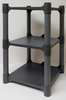 Zoro Select Freestanding Plastic Shelving Unit, Open Style, 14 in D, 15 1/2 in W, 26 in H, 3 Shelves, Gray 190127