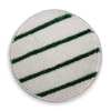 Rubbermaid Commercial Carpet Bonnet, 19 In, White w/Green Stripe FGP26900WH00