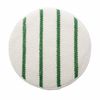 Rubbermaid Commercial Carpet Bonnet, 19 In, White w/Green Stripe FGP26900WH00