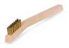 Tough Guy Scratch Brush, 8 in L Handle, 2 in L Brush, Brass, Wood, 7 7/8 in L Overall, 5 PK 1VAG3