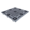 Zoro Select Recycled High Density Polyethylene Pallet, 48 in L, 48 in W, 5 7/8 in H 0404501  BLACK