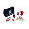 Brady Portable LockoutKit, Electrical/Valve, Blk 95552