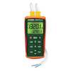 Extech Thermocouple Thermometer, 2 Input EA15