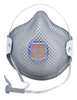 Moldex R95 Disposable Respirator w/ Valve, S, Gray, PK10 2741R95