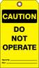 See All Industries Danger Tag, 7 x 4 In, Bk and R/Wht, PK25 DTUF-G39