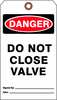 See All Industries Danger Tag, 7 x 4 In, Bk and R/Wht, PK25 DTUF-G39