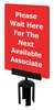 Tensabarrier Acrylic Sign, Red S15-P-21-7X11-V-HDSB-1701-33