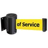 Tensabarrier Belt Barrier, Black, Belt Color Yellow 896-STD-33-MAX-NO-YEX-C